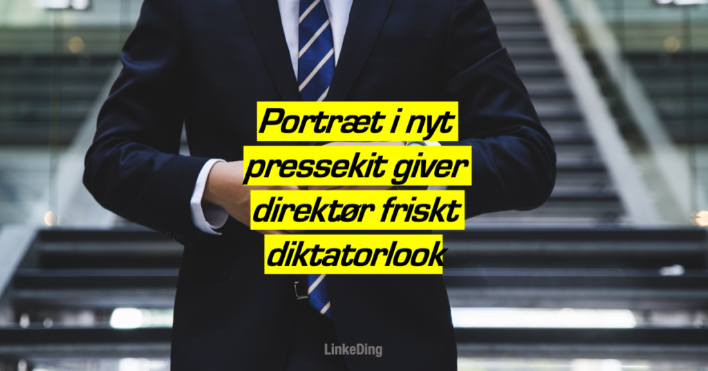 Analyse: Nyt portræt af leder i lettilgængeligt pressekit lykkes med at ramme balancen mellem inspirerende handlekraft og motiverende frygt.